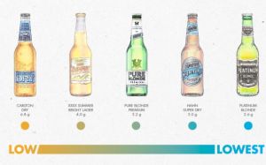 Low carb beer infographic from Dan Murphey's.